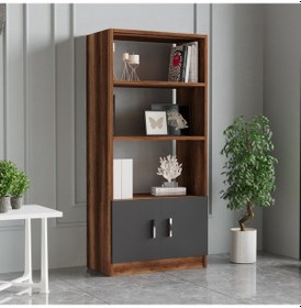 Resim Robinhome Robin Home Verona D Ofis Kitaplık Barok- Gri 