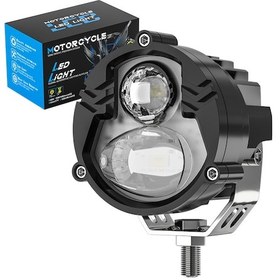 Resim Motosiklet Led Sis Farı 2 Adet Metal Kasa Yüksek Güçlü Spot Led 