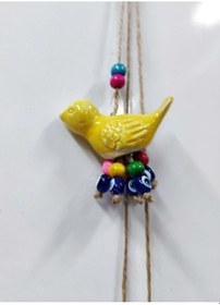 Resim Kuş Tasarımlı Nazar Boncuklu Duvar Süsü 