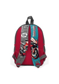 Resim Minik Yuva Sırt Çantası Gri Nefti Anime Motorsiklet İki Bölmeli 23564 