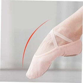 Resim SOIMISS kadınlar için bale ayakkabıları dans ayakkabıları deri bale terlikleri kadın daireler dans ayakkabısı ayakları tek ayakkabısı terliği yetişkin tabanlar 