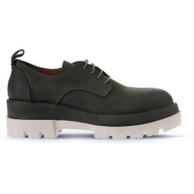 Resim Bueno Shoes Haki Koyu Nubuk Kadın Dolgu Topuklu Ayakkabı 01wv2903 