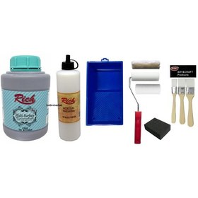 Resim Rich Multi Surface Akrilik Boya 1.75 Kg Set 2240 Is Siyah N11.697 