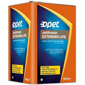 Resim Opet Extended Life Konsantre Kırmızı Antifriz Su Ile -37c 
