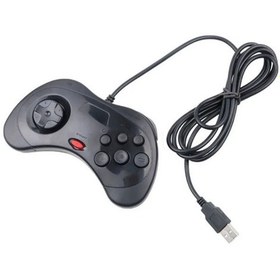 Resim White-1pcs Kablolu Usb Gamepad Klasik Denetleyici Joypad Saturn Sistemi Tarzı Pc Sega Retro El 