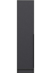 Resim Minar Kale 1 Kapaklı Raflı Dolap Ant - Ant Çizgili Mebran 210cm 