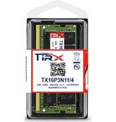 Resim Tirx TX16P3N11/4 4 GB DDR3 1.5V 1600 MHz CL11 Notebook Ram 