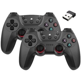 Resim Geekyou 2.4g Kablosuz Oyun Kolu - Android/tv/ps3/pc Uyumlu, 400mah Pil, Çift Oynama, Renkli Kutuda Savaş Gri 