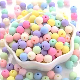 Resim 1500 Adet/300 Adet Yüksek Kalite 6mm Yuvarlak Akrilik Mat Boncuklar, DIY Takı, Bileklik, Kolye ve Anahtarlık Aksesuarları İçin Mükemmel – Arkadaşlar ve Aile İçin İdeal Hediye. Perakende & Toptan Satış 