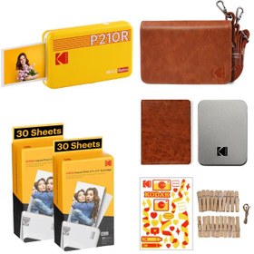 Resim Kodak Mini 2 Retro - Taşınabilir Fotoğraf Yazıcısı + BUNDLE ( Sarı ) 