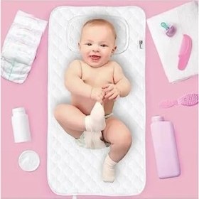 Resim Peri Store Çanta Boy Bebek Alt Açma Pedi, Sıvı Geçirmez, Leke Tutmaz, Puantiyeli, Pembe, 40X70CM 
