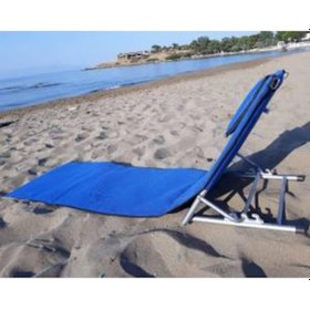 Resim Depolife Pratik Şezlong Çantalı Minderli Katlanır Kademeli Sezlong Bahçe Ç 