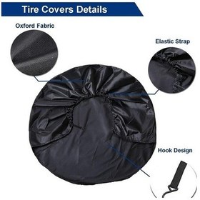 Resim Novahub Adet 24-26 İnç Güneş Geçirmez Lastik Kılıfı, Araba/kamyonet Tekerlek Koruyucu, Su Geçirmeyen Lastik Kılıfları 