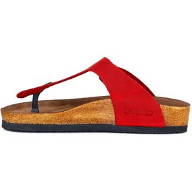 Resim Bueno Shoes Kırmızı Greyzi Deri Kadın Parmak Arası Terlik 05wt101 