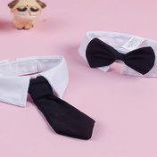 Resim Kediler & Küçük Köpekler için 2 Adet Ayarlanabilir Papyon - Düz Renk, Polyester, Her Mevsim Rahatlık, Köpekler için Papyonlar 