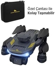 Resim Corby Drones Cx030 Skywalk Kablosuz Katlanabilir Hareketli Kamera 720P Smart Drone Siyah,Siyah 