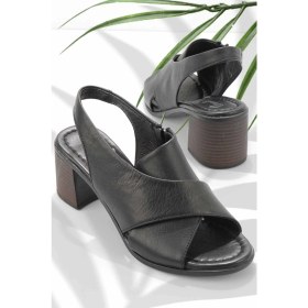 Resim Bambi Siyah Leather Kadın Klasik Topuklu Ayakkabı K055864528 