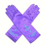 Resim 1 Çift Festive Parti Polyester Güzel Baskılı Kadın Eldiven, Dekoratif Lastik Eldivenler, Tüy Yok, El Yıkamalı - Baskılı Zanaat 