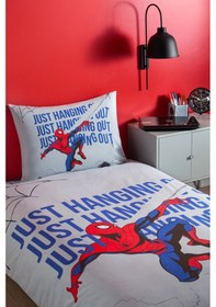 Resim Özdilek Spiderman Blue Web Tek Kişilik Lisanslı Lastikli Çocuk Nevresim Takımı Gri 