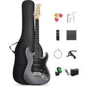 Resim Donner DST-80 ST Elektro Gitar Seti (Matton Black) 