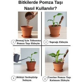 Resim 8-16 Mm Ponza Taşı 5 Litre Tarım Pomzası Volkanik Ponza Taşı 5 Lt 