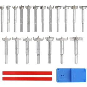 Resim Brevity Finds Ahşap Işleme Delik Açma Seti Ahşap Işleme Delme Aletleri Mobilya Kapı Menteşesi Açma 22PC Kalem Bulucu Kombinasyonu (Yurt Dışından) 