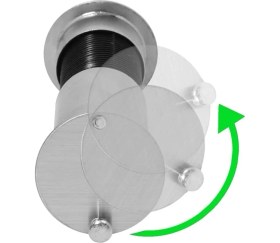 Resim Kapaklı Çelik Kapı Dürbünü 60X90, Dayanıklı ve Şık Tasarım, Güvenliğinizi Artırır. 