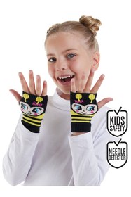 Resim Denokids Arılar Kız Çocuk Parmaksız Eldiven 