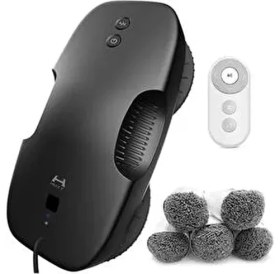 Resim Siyah Ddc5 Hutt Akıllı Cam Temizleme Robotu 