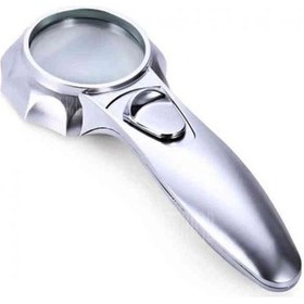 Resim 7x Büyüteç 6 Led Işık Aydınlatma 50mm Optik Lens El Büyüteç Diğer 