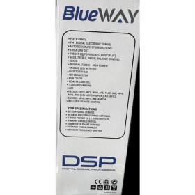 Resim Blueway Dsp Işlemcili, 6rca Çıkışlı, Usp,bluetooth, Aux ve 7 Renkli Oto Teyp 