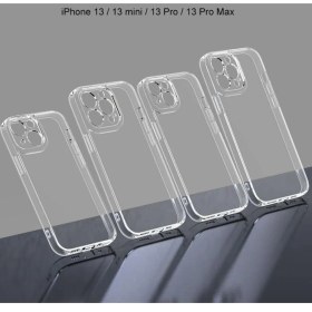 Resim Bzontech Apple iPhone 13 Pro Max Şeffaf Kamera Korumalı Soket 3D 