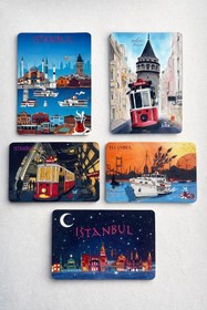 Resim 4nio İstanbul kartpostal hediye kartı 5'li 