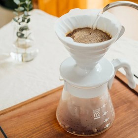 Resim Hario V60 Kahve Demleme Seti “Açık Gri” 