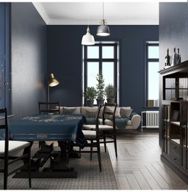 Resim Adawall Flower Framed Masa Örtüsü 