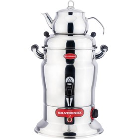 Resim Işıkgaz Silverinox Tek Demlikli 10 L Çay Semaveri Inox 