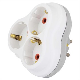 Resim Axe Tools Quattro Golyad Üçlü Priz - Beyaz 