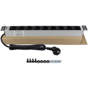 Resim Amp Connect 19 İnç 1U 9 Çıkşlı Şebeke Soketli Alüminyum Gövdeli 