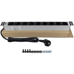 Resim Amp Connect 19 İnç 1U 9 Çıkşlı Şebeke Soketli Alüminyum Gövdeli 