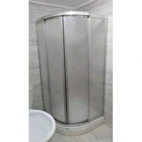 Resim Özel Duş Özelduş 80*80 cm Oval Kalın Seri Mika Parlak Profil Tekneli 