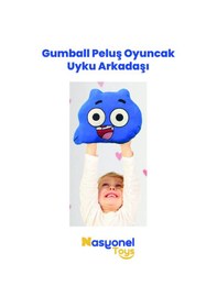 Resim Gumball Peluş Oyuncak 35 Cm Yumuşak Boncuk Elyaf Dolu Uyku Arkadaşı Lacivert 