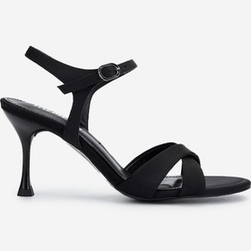 Resim Valmenti Kadın Vegan Siyah Saten Topuklu Ayakkabı 932 3930 Bn Ayk Y25 Sıyah Saten Siyah 