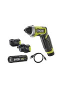 Resim Ryobi RSD4-120TA2 4 V Akülü Tornavida - Köşe + Ofset Başlık Seti 