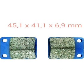 Resim MONDİAL 151RS-HS-RE DELTA ÖN FREN DİSK BALATASI 