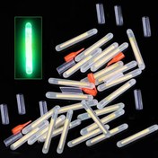 Resim 50 adet Balıkçılık Parlayan Çubuk Seti, Gece Balıkçılığı Luminous Çubuk Balıkçılık Ekipmanları Plastik Luminous Çubuk Balıkçılık için 