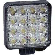 Resim Niken 9-48V Çalışma Lambası Kare 16 LED 22-27W 