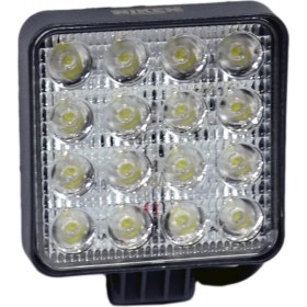 Resim Niken 9-48V Çalışma Lambası Kare 16 LED 22-27W 