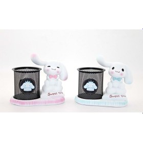 Resim Kenpazar Polyester Tavşanlı Masa Üstü Kalemlik Dekoratif Hediyelik 