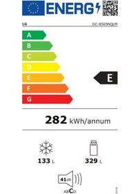 Resim LG GC-B569NQLM 462 LT No-Frost Kombi Tipi Buzdolabı Beyaz 