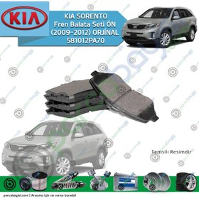 Resim Kia Sorento Fren Balata Seti Ön Orjinal | 581012Pa70 